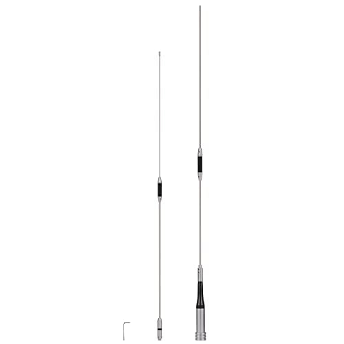 Bingfu Mobile Ham Radio High Gain Antenna Dual Band VHF UHF 144 430MHz - color: Mobile Radio Antenna 62inch