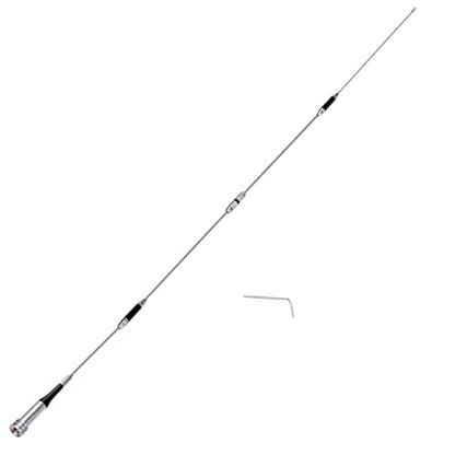 Bingfu Mobile Ham Radio High Gain Antenna Dual Band VHF UHF 144 430MHz - color: Mobile Radio Antenna 62inch