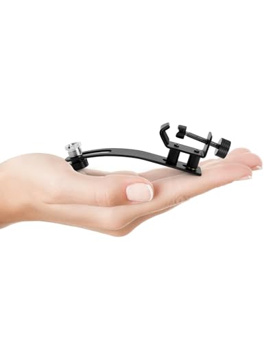 QWORK Drum Microphone Shockproof Clip, 3 Pcs Metal Mic Set Clamp, Adjustable C-Clamp Rim Mount, for 3/8"-16 and 5/8"-27 threaded stands
