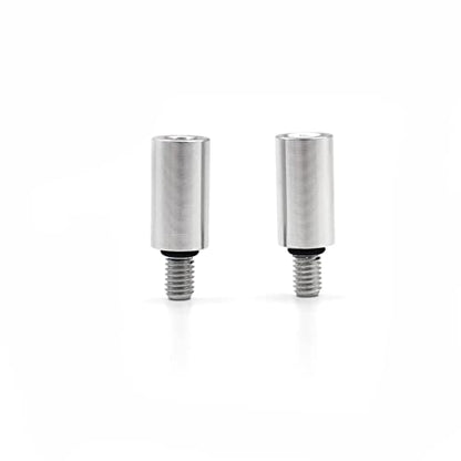 Antenna Adapter Bolts Compatible with Chevy Silverado & GMC Trucks Most Year [1x 7mm Female to 6mm Male & 1x 6mm to 6mm] (Polish Adapters) - color: Polish Adapters