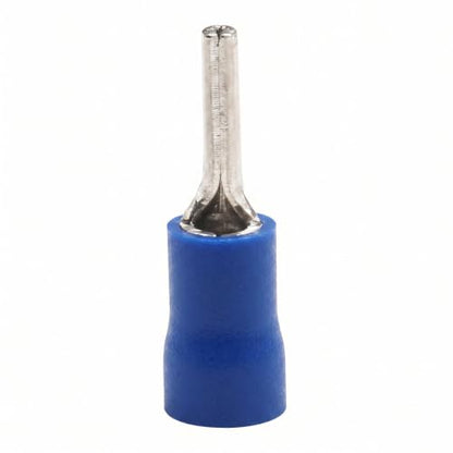 BAOMIAN 100-Pack 16-14 AWG Wire Pin Connectors, Blue Insulated Terminals - size: 16-14 AWG