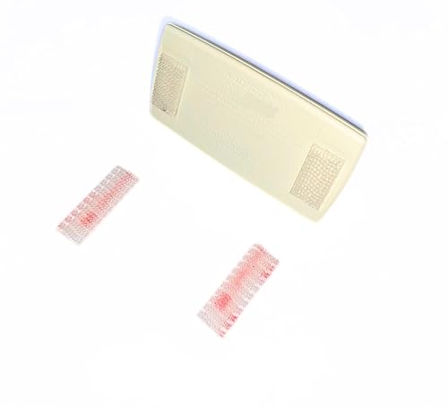 4 Pieces (2 Sets) Mounting Strips for EZ Pass/IPass/IZoom/Sunpass Cars Windshield Toll Transponder Holders Reclosable Fastener Peel and Stick Adhesive Dual Lock Tape Strips