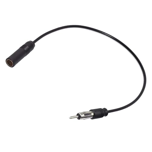 Yuslao Vehicle Car AM FM Radio Antenna Extension Cable 50cm 20in DIN Plug to Socket RG174 Car Antenna Extension Cable for Vehicle Truck Stereo Head Unit CD Media Receiver Player - color: DIN Plug to Socket-20inch/50cm