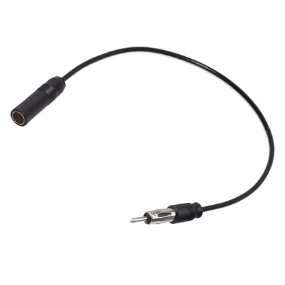 Yuslao Vehicle Car AM FM Radio Antenna Extension Cable 50cm 20in DIN Plug to Socket RG174 Car Antenna Extension Cable for Vehicle Truck Stereo Head Unit CD Media Receiver Player - color: DIN Plug to Socket-20inch/50cm