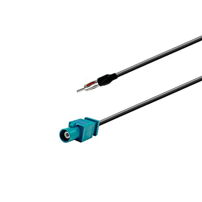 2 PCS Fakra Z Plug to DIN Plug Adapter Cable Fakra Z Adapter Car Radio TV GPS Fakra DIN Plug Pigtail Fakra Cable RG174 6Inch/15CM for FM/AM Radio Antenna - size: 6in/15cm