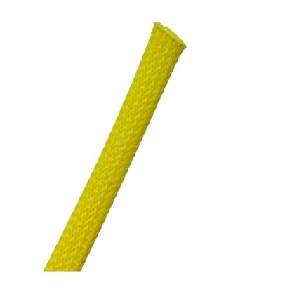 Kable Kontrol PET Expandable Braided Sleeving 1/2” Inch 50’ Ft - Yellow - color: Yellow, size: 1/2”- 50' FT