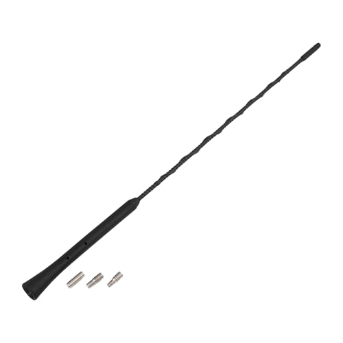 X AUTOHAUX 16" Universal Car Antenna Radio AM FM Antenna Aerial Flexible Antenna 40.5cm Radio Antenna Booster Signal Roof Mast Replacement Black - size: 16"