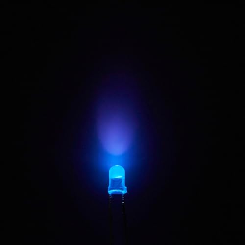 Chanzon 20pcs Pre-Wired 3mm Purple LED Diodes + 20pcs LED Holders - color: Purple, size: 3mm