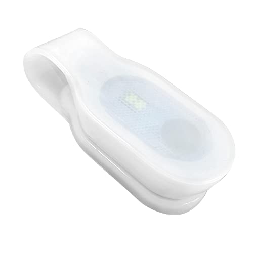 Nurse Nightshift Hands Free Lightweight Emergency LED Flashlight Clip on Flashlight Suitable for Walking Running Pets Outdoor Emergency - color: White