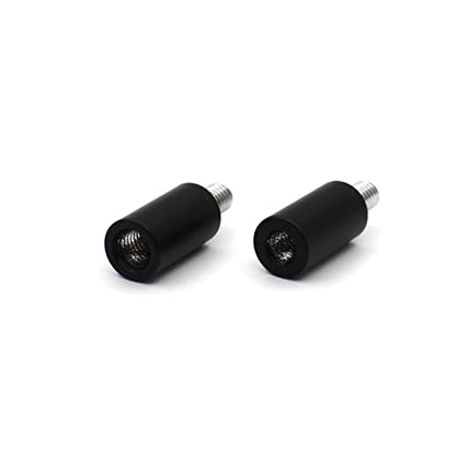 Antenna Adapter Bolts Compatible with Chevy Silverado & GMC Trucks Most Year [1x 7mm Female to 6mm Male & 1x 6mm to 6mm] (Black Adapters) - color: Black Adapters