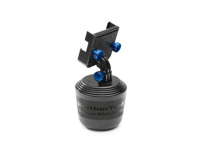 WeatherTech CupFone Two View – Adjustable, Universal Cup Holder Phone Mount Car & Truck Accessory – Best Design for iPhone & Smartphone Charging – Royal Blue Metal Knobs - color: Royal Blue