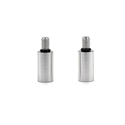 Antenna Adapter Bolts Compatible with Chevy Silverado & GMC Trucks Most Year [1x 7mm Female to 6mm Male & 1x 6mm to 6mm] (Polish Adapters) - color: Polish Adapters