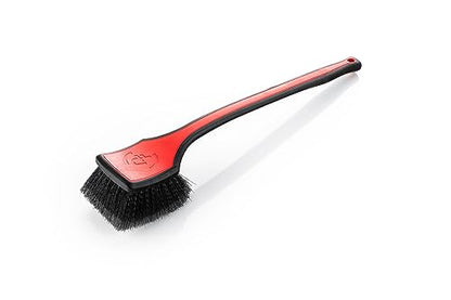 Detail Factory - Fender Well Brush - Ergonomic ProGrip Handle, Stiff Synthetic Bristles, Ergonomic Design, Clean Your Wheel Wells with Ease - Red - color: Red