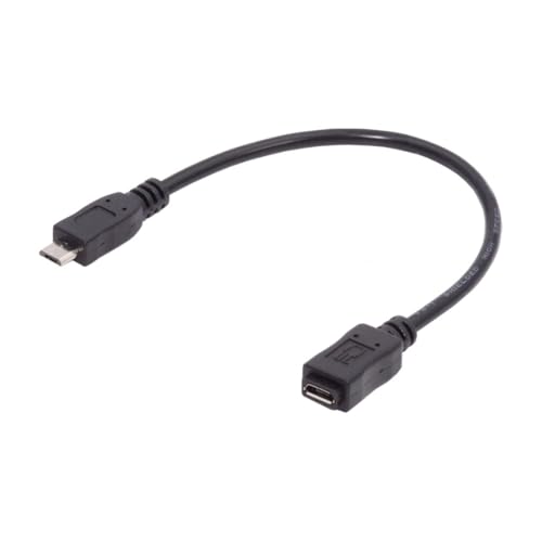 chenyang Micro USB 2.0 Extension Cable,Micro USB 5Pin Male to Female Data Charging Extension Cable for Dash Cam/GPS/Camera 0.65FT/0.2M - size: 0.65FT