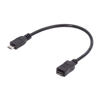 chenyang Micro USB 2.0 Extension Cable,Micro USB 5Pin Male to Female Data Charging Extension Cable for Dash Cam/GPS/Camera 0.65FT/0.2M - size: 0.65FT