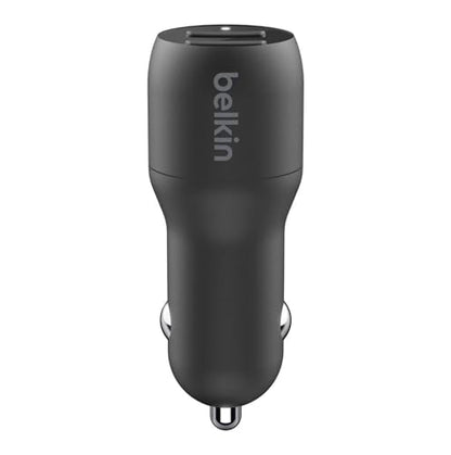 Belkin 24 Watt Dual USB Car Charger - 2 12W USB A Ports with Fast Charging for Apple iPhone 14, 14 Pro, 14 Pro Max, iPhone 13, 13 Pro, 13 Pro Max, Samsung Galaxy, AirPods & More - USB-C Charger - size: 24W (Pack of 2), style: Standalone