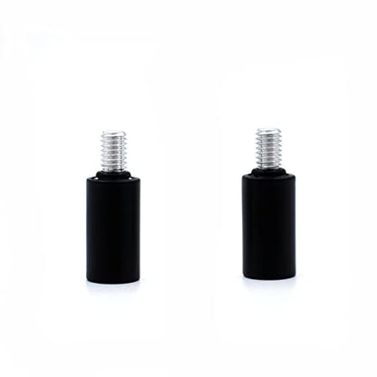 Antenna Adapter Bolts Compatible with Chevy Silverado & GMC Trucks Most Year [1x 7mm Female to 6mm Male & 1x 6mm to 6mm] (Black Adapters) - color: Black Adapters