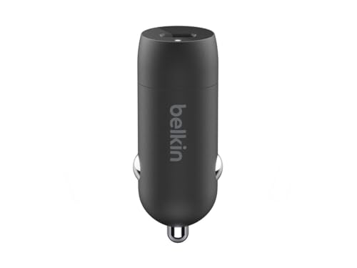 Belkin BoostCharge 30W USB-C Car Charger with USB-C Cable - size: 54mm x 20mm, style: Charger + USB- C Cable