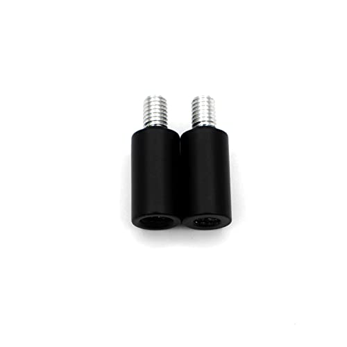 Antenna Adapter Bolts Compatible with Chevy Silverado & GMC Trucks Most Year [1x 7mm Female to 6mm Male & 1x 6mm to 6mm] (Black Adapters) - color: Black Adapters