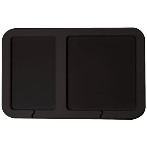 Boat Dashboard 2 Pocket Organization Pad with peel and stick adhesive backing, durable EVA foam dash cove for keys, fishing tools, smartphones, pump out tokens (Black) - color: Black