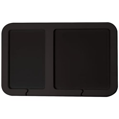 Boat Dashboard 2 Pocket Organization Pad with peel and stick adhesive backing, durable EVA foam dash cove for keys, fishing tools, smartphones, pump out tokens (Black) - color: Black