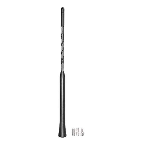 Bingfu 범용 차량 루프 마운트 고무 자동차 안테나 교체 돛대 22.9cm(9인치) 차량 FM AM 스테레오 범용 루프 장착 안테나