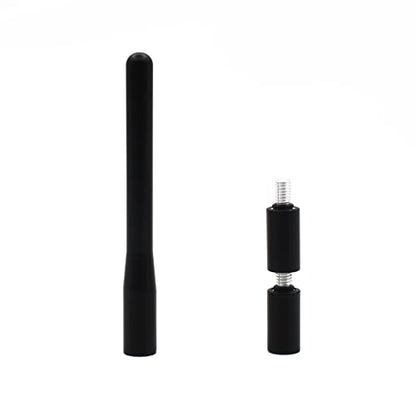 Antenna Adapter Bolts Compatible with Chevy Silverado & GMC Trucks Most Year [1x 7mm Female to 6mm Male & 1x 6mm to 6mm] (Adapters+Mast) - color: Adapters+Mast