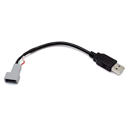 Aftermarket Android Car Radio Stereo 4 Pin Original USB Cable Adapter Cord USB to Female Plug Connector Compatible for KIA Hyundai Tucson Elantra Mistra - style: USB to Female Adapter