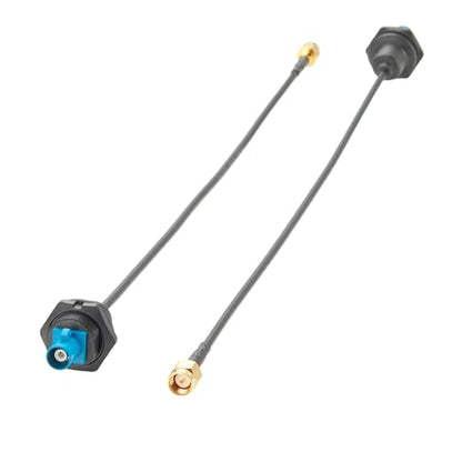 Front Panel Mount FAKRA Z Male to SMA Male RG174 RF Coax Cable Bulkhead FAKRA to SMA Vehicle Car GPS Antenna Adapter Cable Water Blue for GPS Navigation 4G LTE Satellite (15cm) - size: 15cm