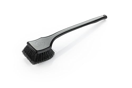 Detail Factory - Fender Well Brush - Ergonomic ProGrip Handle, Stiff Synthetic Bristles, Ergonomic Design, Clean Your Wheel Wells with Ease - Grey - color: Gray