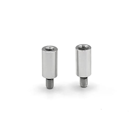 Antenna Adapter Bolts Compatible with Chevy Silverado & GMC Trucks Most Year [1x 7mm Female to 6mm Male & 1x 6mm to 6mm] (Polish Adapters) - color: Polish Adapters