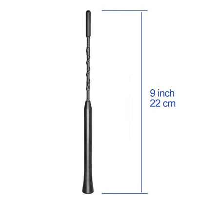 Bingfu 범용 차량 루프 마운트 고무 자동차 안테나 교체 돛대 22.9cm(9인치) 차량 FM AM 스테레오 범용 루프 장착 안테나