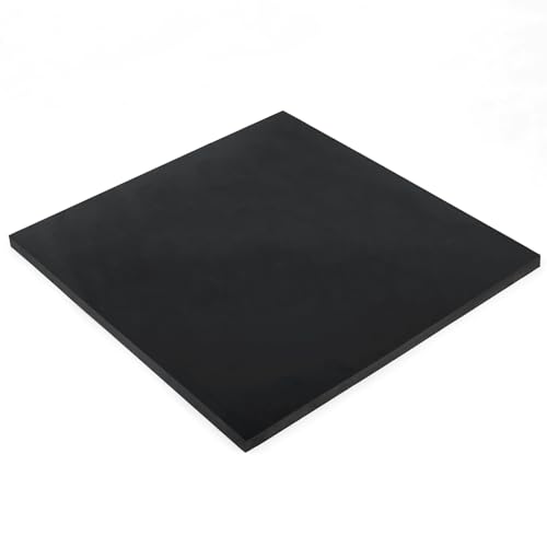 WochiTV Nitrile Rubber Sheet, 3/8" Thick x 12" Widex 12" Long, Buna-N Shore A65 Hardness NBR Pad, Fuel Oil Resistant Rubber Gasket Material, Ideal for Seals Bumpers DIY Projetcts - style: 3/8(.375") Thick