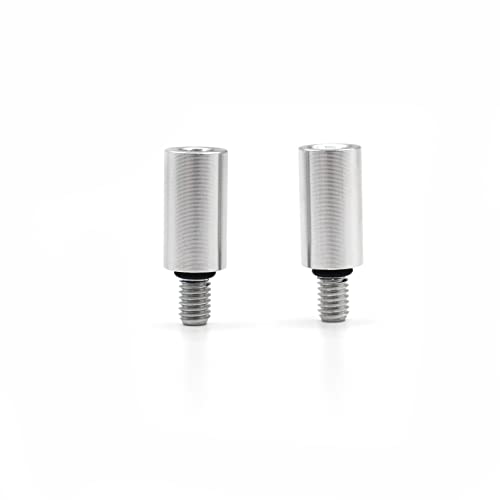 Antenna Adapter Bolts Compatible with Chevy Silverado & GMC Trucks Most Year [1x 7mm Female to 6mm Male & 1x 6mm to 6mm] (Polish Adapters) - color: Polish Adapters