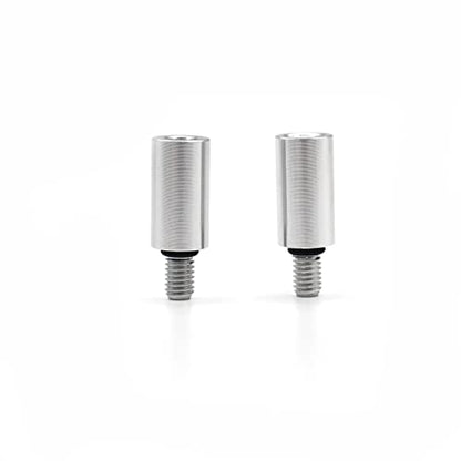 Antenna Adapter Bolts Compatible with Chevy Silverado & GMC Trucks Most Year [1x 7mm Female to 6mm Male & 1x 6mm to 6mm] (Polish Adapters) - color: Polish Adapters