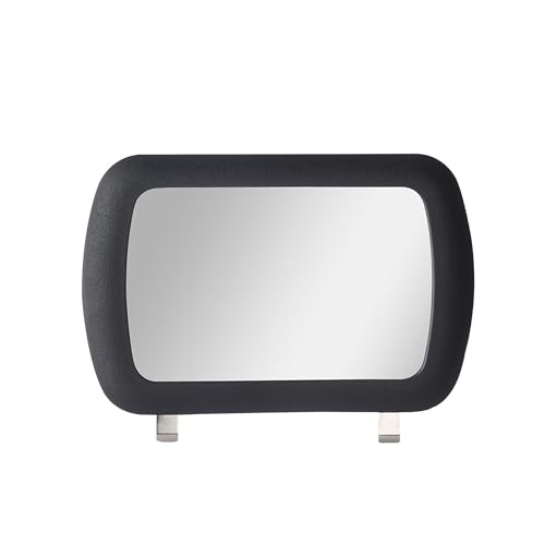 Car Sun Visor Vanity Mirror, Clip-on Automotive Makeup Sun-Shading, Vehicle Sun Visor Cosmetic Vanity Mirror for Women Girls, Universal Interior Car Accessories (Black) (Black)