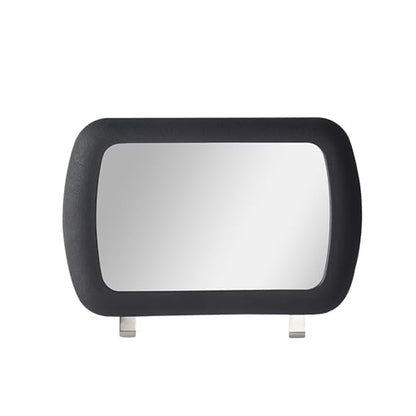 Car Sun Visor Vanity Mirror, Clip-on Automotive Makeup Sun-Shading, Vehicle Sun Visor Cosmetic Vanity Mirror for Women Girls, Universal Interior Car Accessories (Black) (Black)