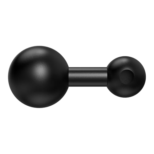 1-Inch (B Size) Ball to 17mm Adapter – TPU Anti-Slip Ball Head Converter, Compatible with Garmin GPS and 17mm Phone Holders, Fits 1" B Size Ball Bases from RAM Mounts - size: 1 inch(25.4mm) to17mm