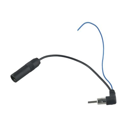 Car Radio Antenna Extension Cable with Power Supply Booster Lead Wire DIN Plug Male to Female Adapter Connector for Car Stereo Head Unit Aftermarket Car Audio System AM FM Radio Receiver