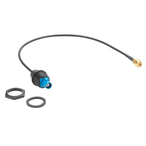 Front Panel Mount FAKRA Z Male to SMA Male RG174 RF Coax Cable Bulkhead FAKRA to SMA Vehicle Car GPS Antenna Adapter Cable Water Blue for GPS Navigation 4G LTE Satellite (25cm) - size: 25cm