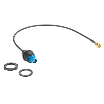 Front Panel Mount FAKRA Z Male to SMA Male RG174 RF Coax Cable Bulkhead FAKRA to SMA Vehicle Car GPS Antenna Adapter Cable Water Blue for GPS Navigation 4G LTE Satellite (25cm) - size: 25cm