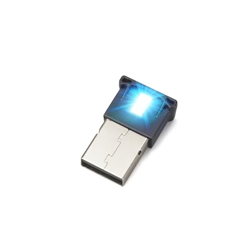 AOZITA Mini USB LED RGB Light Brightness Adjustable 8 Color Changeable for Car, Laptop, Keyboard. Atmosphere Smart Night Lamp for Home Decoration (DC : 5V) (Quantity: 1) - size: USB-A (1 Pack)