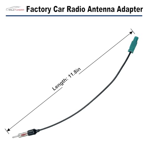 Radio Antenna Adapter Compatible with Dodge Jeep Ford Aftermarket Radio Stereo Antenna Adapter for Ram Wrangler C-Class Sprinter Buick Cadillac Aftermarket Stereo Antenna Connector Cable Plug