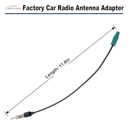 Radio Antenna Adapter Compatible with Dodge Jeep Ford Aftermarket Radio Stereo Antenna Adapter for Ram Wrangler C-Class Sprinter Buick Cadillac Aftermarket Stereo Antenna Connector Cable Plug