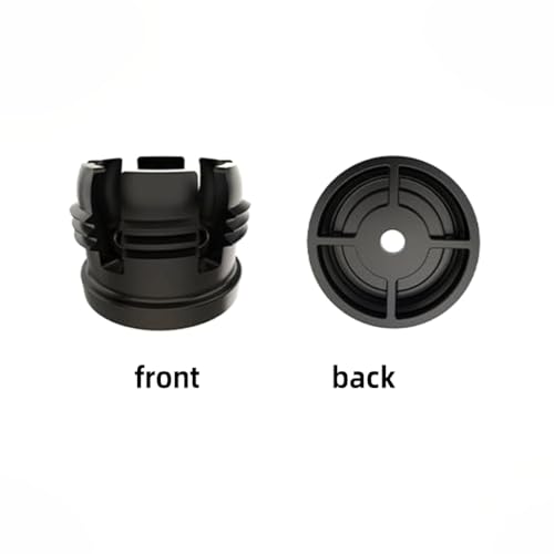 2 Set of 17mm Ball Head Adapters Nut for Vehicle Phone Mount Brackets Windshield Suction Cup Stand Aluminum Screw Nut Cap Pad Car Phone Holder Accessories - color: Black