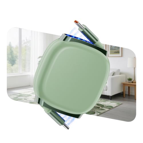 240W Retractable USB C Cable with Mag Snap Slot,3.3ft,Tea Green - color: Tea Green, size: 3.3ft-1Pack