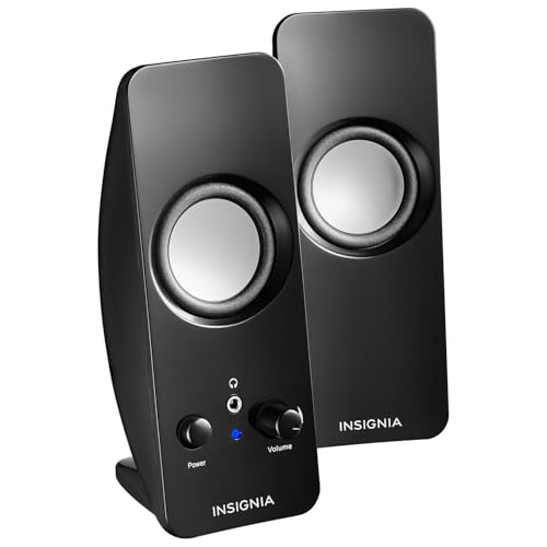 INSIGNIA Premium Audio Cables & Components – High-Fidelity Sound, Durable Materials, Compatible with Home Theater, Studio & Hi-Fi Systems (Powered Stereo Speakers, One Size) - color: Powered Stereo Speakers, size: One Size