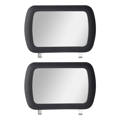 2 Pack Clip-On Car Sun Visor Mirrors, HD Vanity Makeup Mirror for Cars
