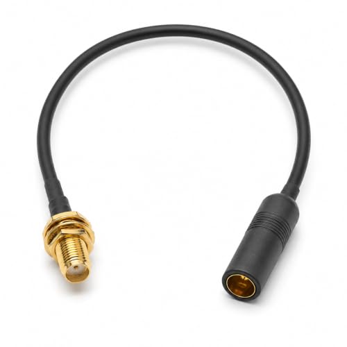 SMA Female to AM/FM Female Adapter RG174 Coax Cable 12 inches Pigtail Jumper RF coaxial Cable for Radio Antenna - color: SMA Female to AM/FM Female