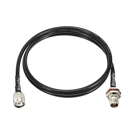 Bingfu RTK Survey GPS Antenna Extension Cable TNC Male to Female Bulkhead Mount RG58 Coax Jumper Cable 1m 3 feet for Vehicle Trimble Topcon Leica Sokkia GNSS RTK Receiver Marine Boat GPS Navigation